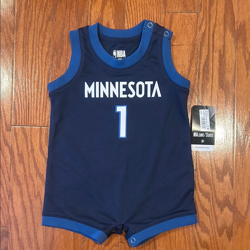 Anthony Edwards 12 month onesie